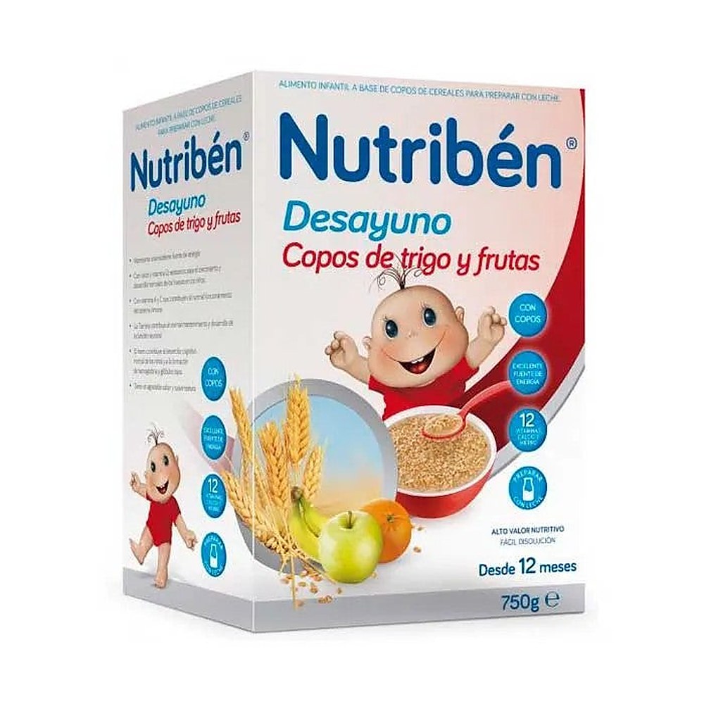 Nutribén Aamiaishiutaleet Vehnä Hedelmät 750g