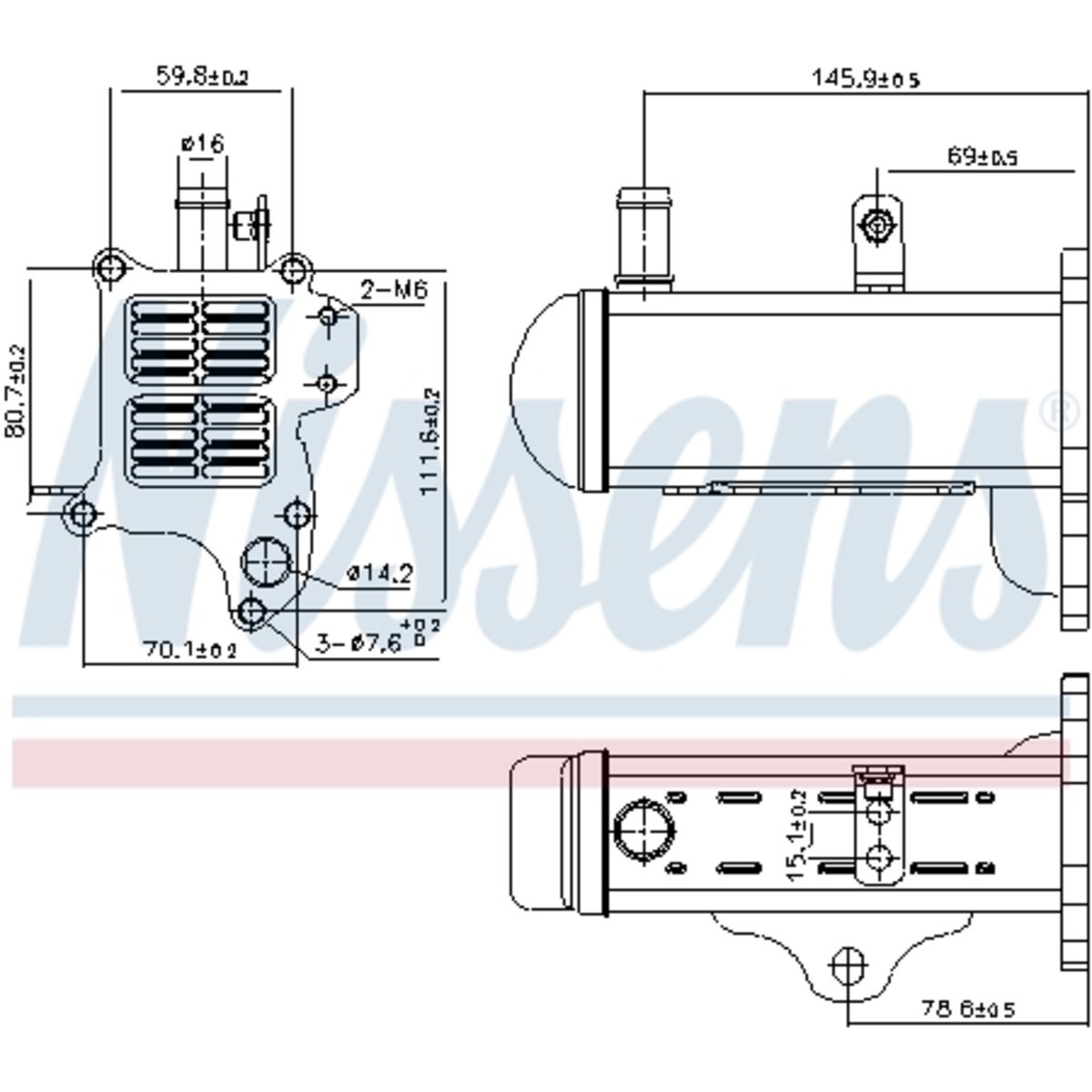 EGR-jäähdytin NISSENS 989425