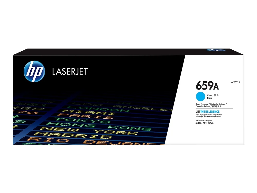 HP LaserJet 659A alkuperäinen syaani - värikasetti, 13000 sivua, Syaani, 1 kpl