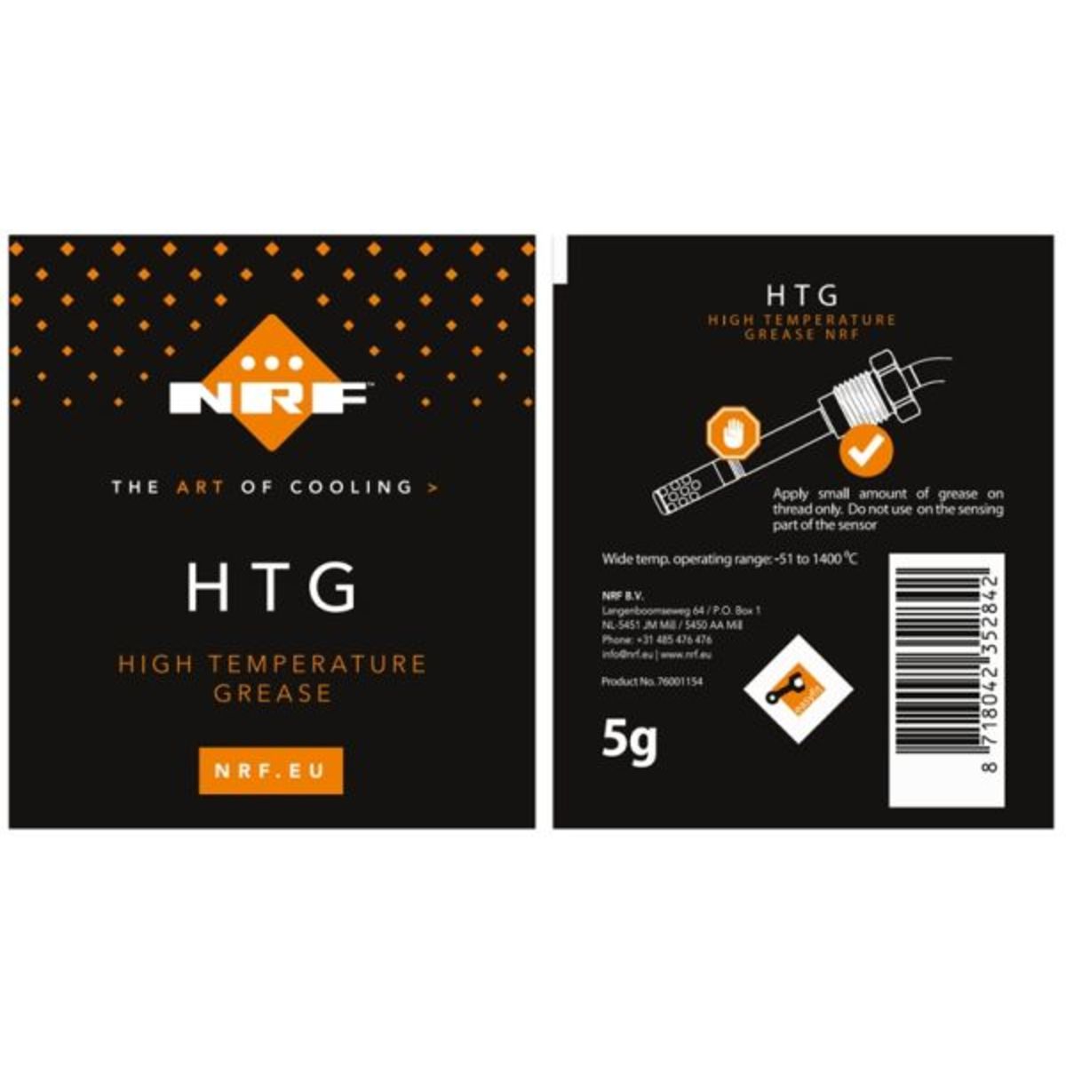 Pakokaasun lämpötila-anturi NRF 707528