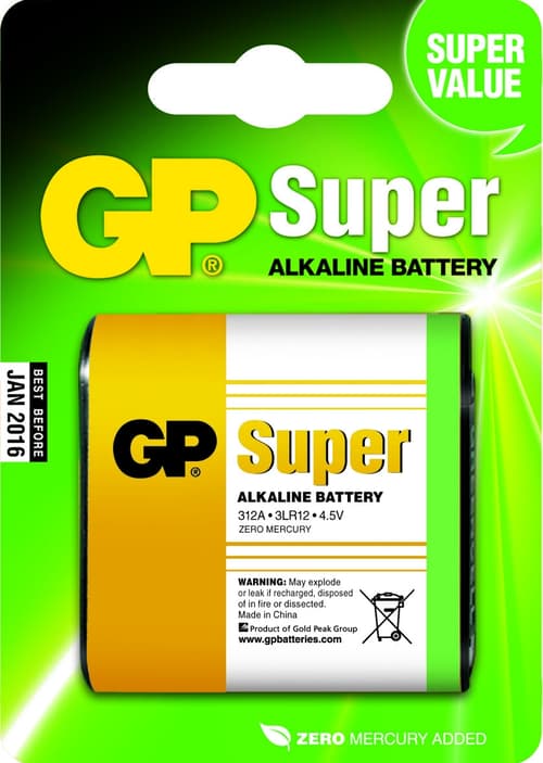 Gp Batteries Super Alkaline 4.5v Kertakäyttöinen Akku Alkali