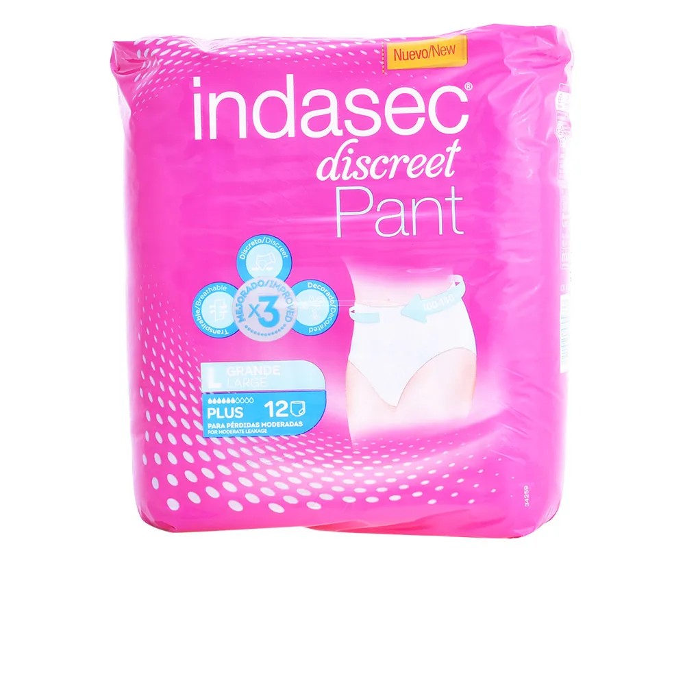 Indasec Pant Plus koko iso 12 kpl