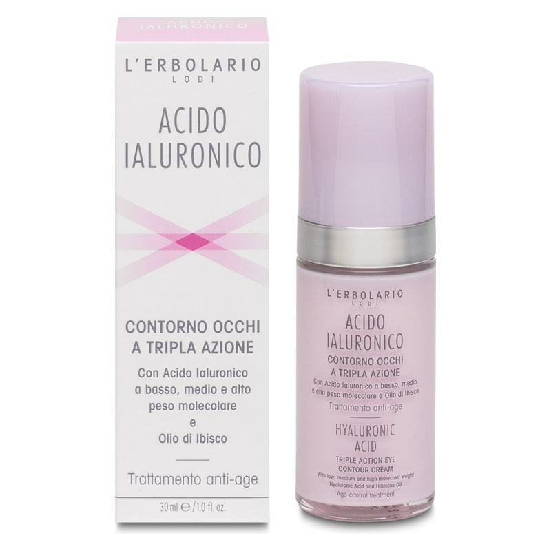 L'Erbolario Hyaluronihappo Kolmivaikutteinen Silmänympärysvoide 30 ml