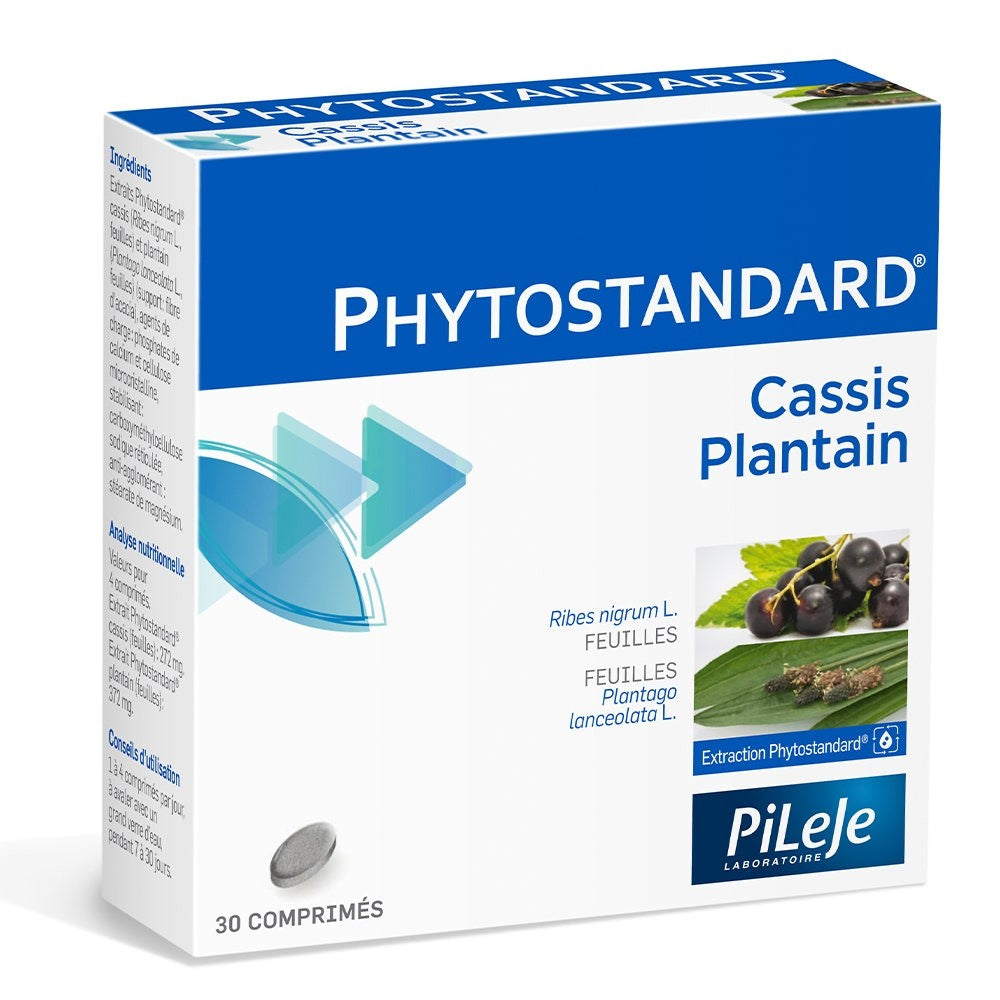 Pileje Phytostandardi Mustaherukka ja Plantain 30 tablettia