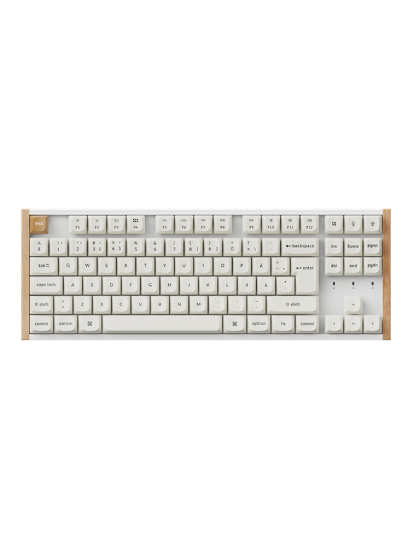 Keychron K8 HE SE Wireless Tri-Mode - Pelinäppäimistö - Pohjoismainen - Valkoinen