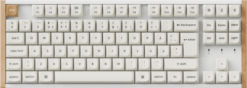 Keychron K8 HE SE Wireless Tri-Mode - Pelinäppäimistö - Pohjoismainen - Valkoinen