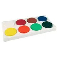 Vesiväripuikot 8 värillä siveltimellä Playbox