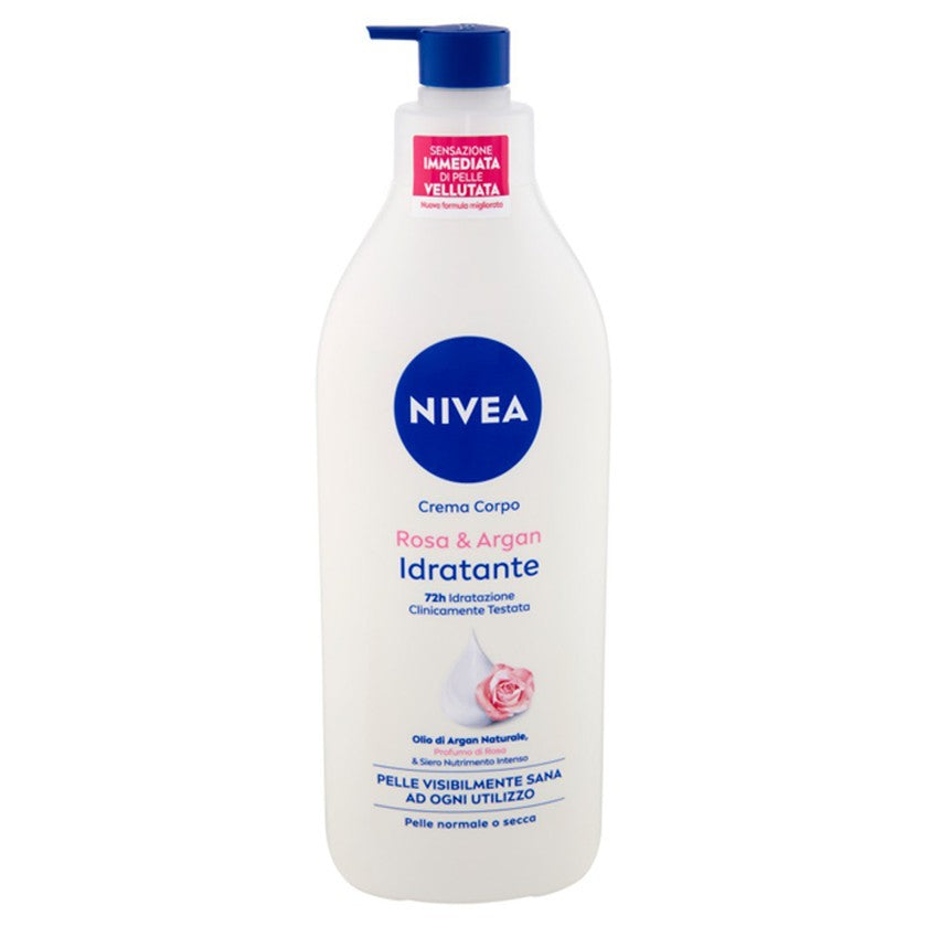 Nivea Nivea Ruusu & Argan Kosteuttava Vartalovoide Normaalille tai Kuivalle Iholle 500 ml