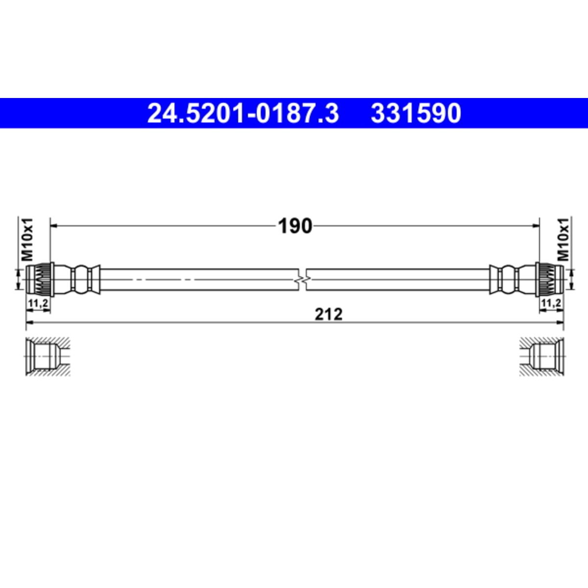 Jarruletku ATE 24.5201-0187.3