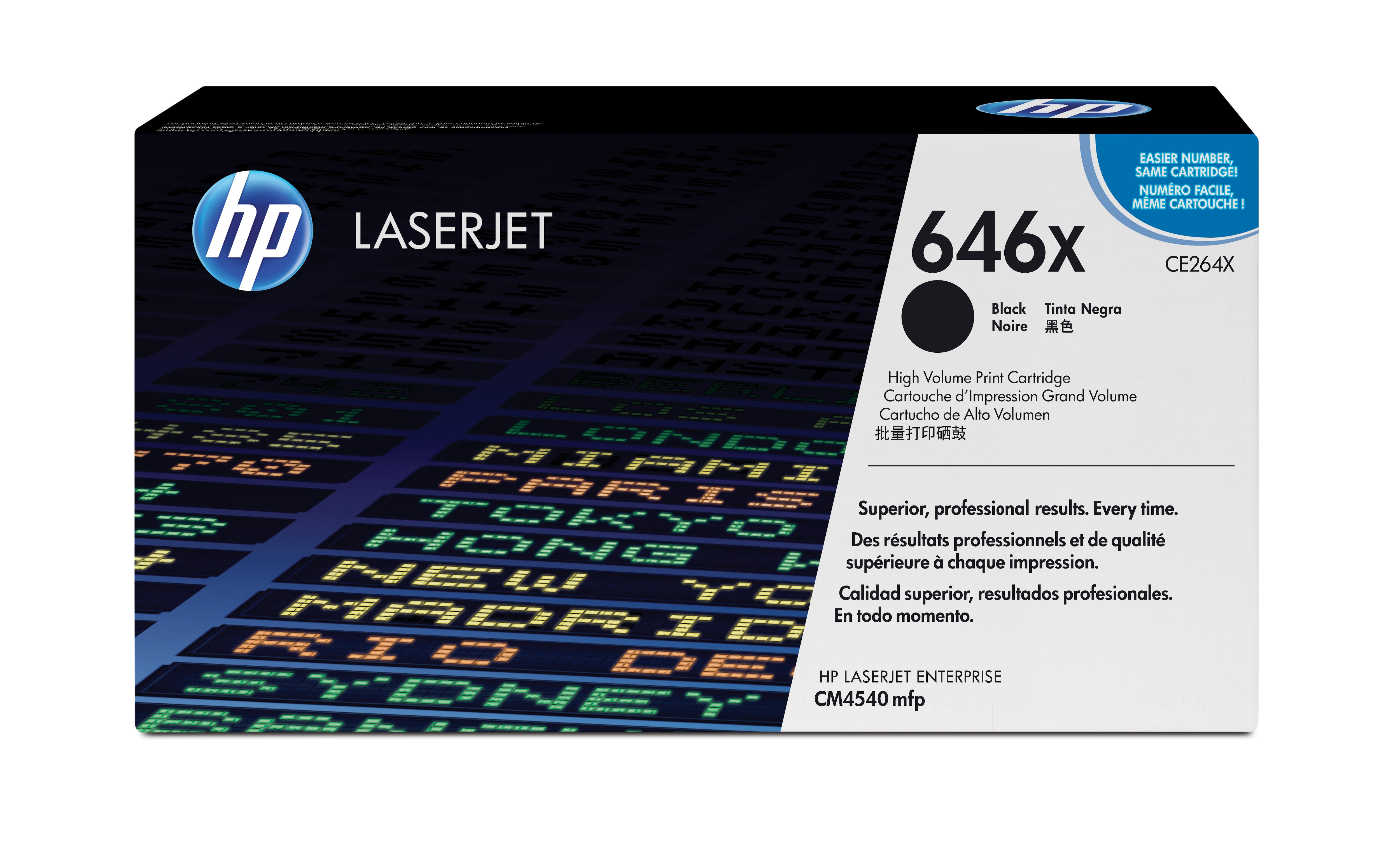 HP HP 646X Värikasetti musta CE264X Vastaa: N/A