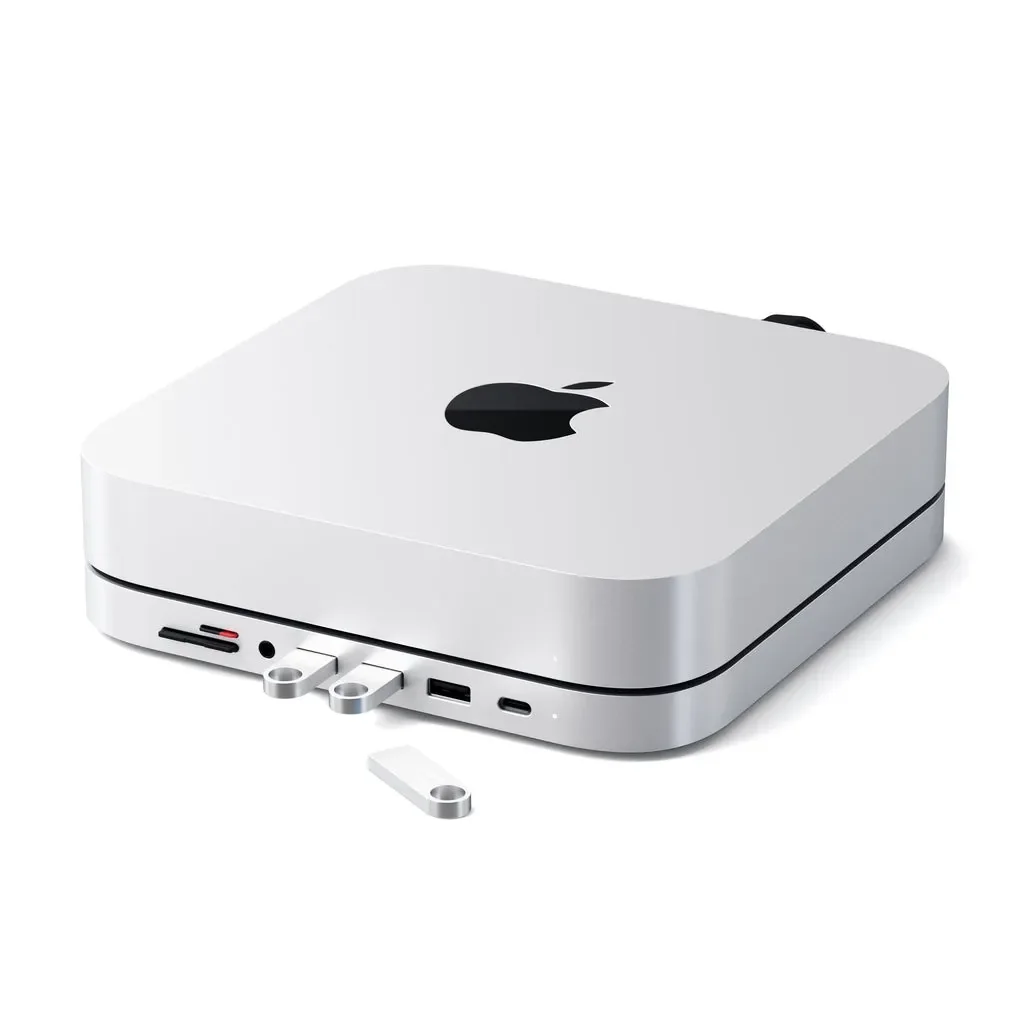 Satechi ST-ABHFS Type-C Alumiininen teline ja hubi - telakointiasema - USB-C