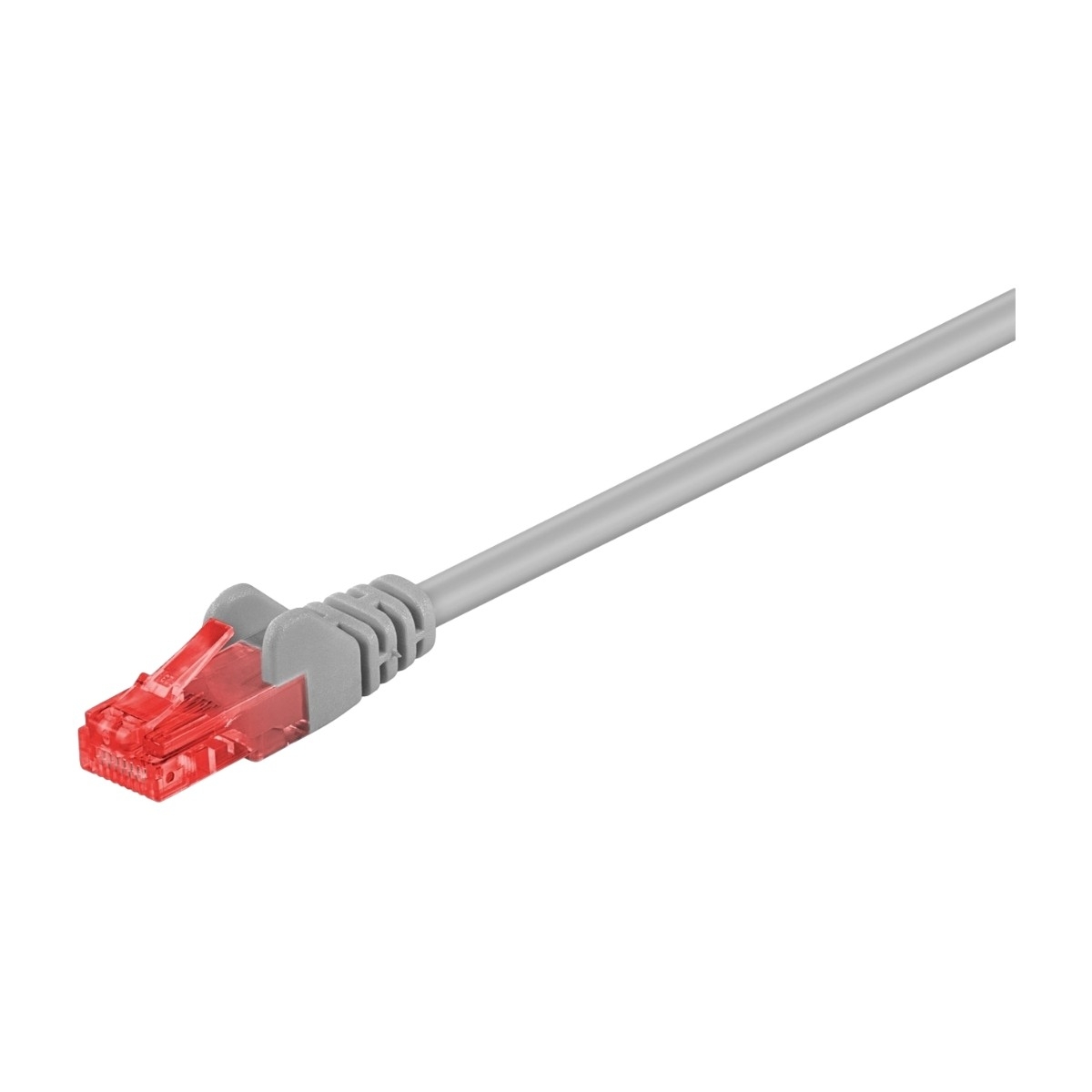 Goobay Cat6 U/UTP RJ45 0.5m -verkkokaapeli, harmaa
