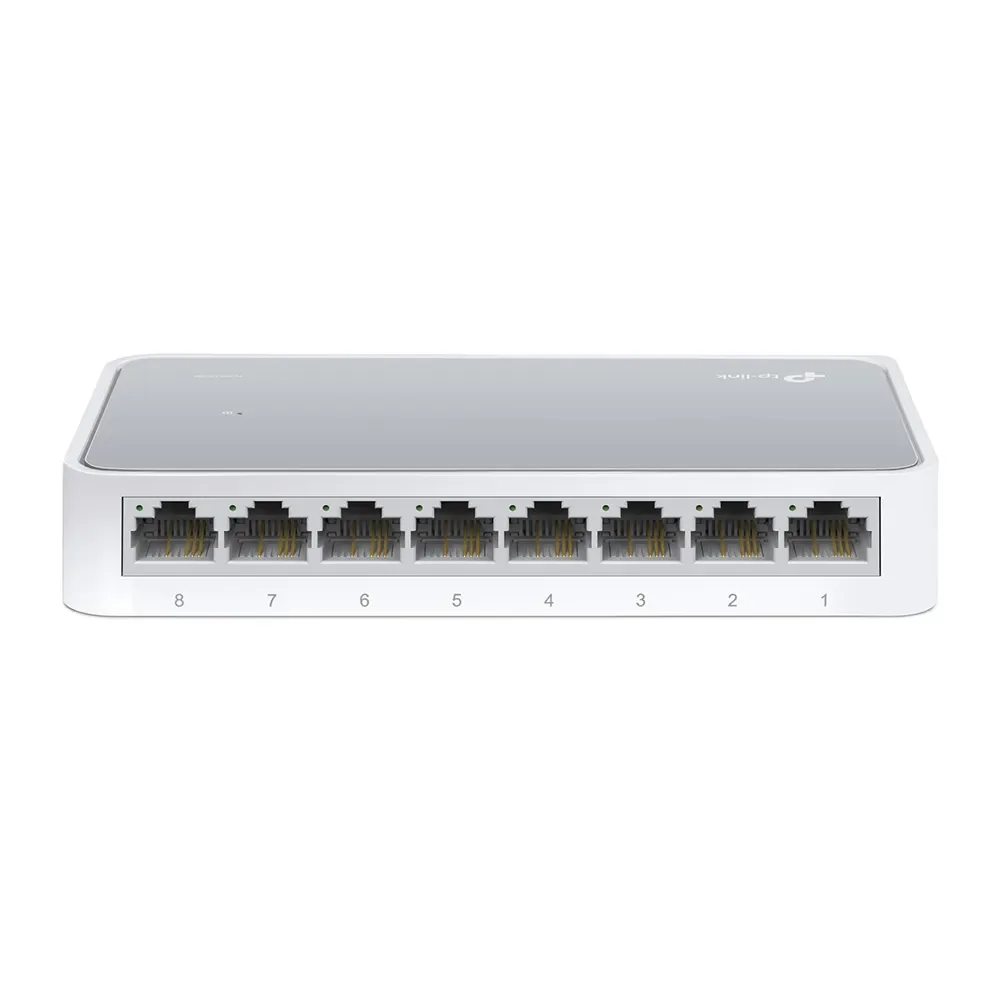 TP-Link TL-SF1008D - hallitsematon 8-porttinen työpöytäkytkin, valkoinen