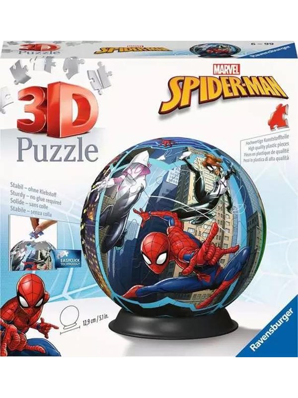 Palapelit Spider-Man 3D Ball 72 palaa, Ravensburger