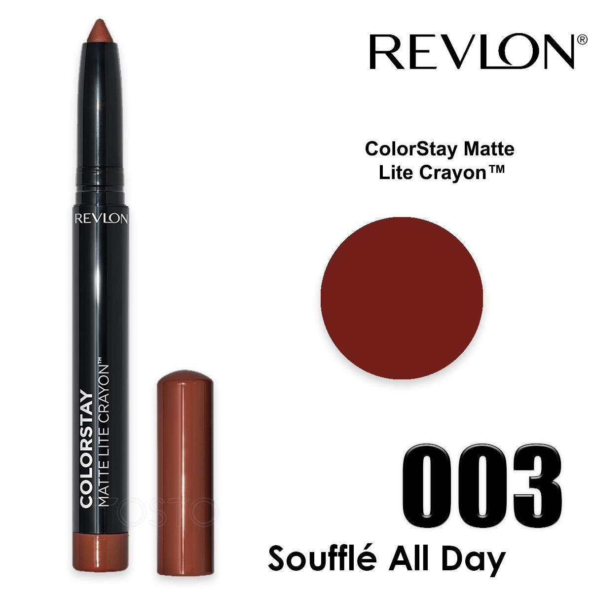 Revlon Colorstay Matte Lite Crayon Soufflé Per Tutto Il Giorno — Rossetto Matita