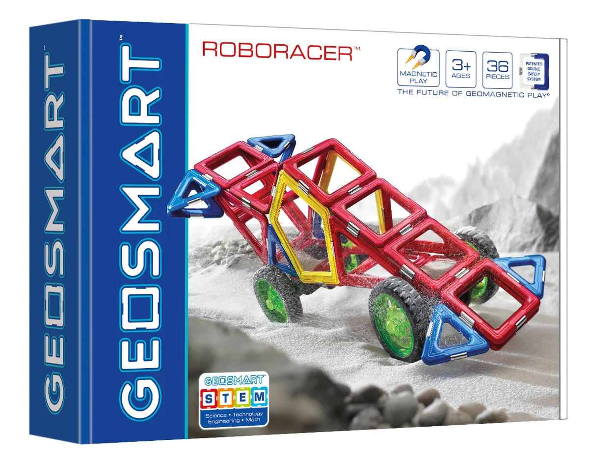 GeoSmart RoboRacer Magnetic Construction Set - 36 Pcs