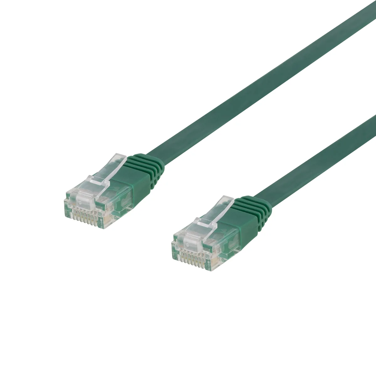 Deltaco Cat6 U/UTP RJ45 0.3m -verkkokaapeli, vihreä
