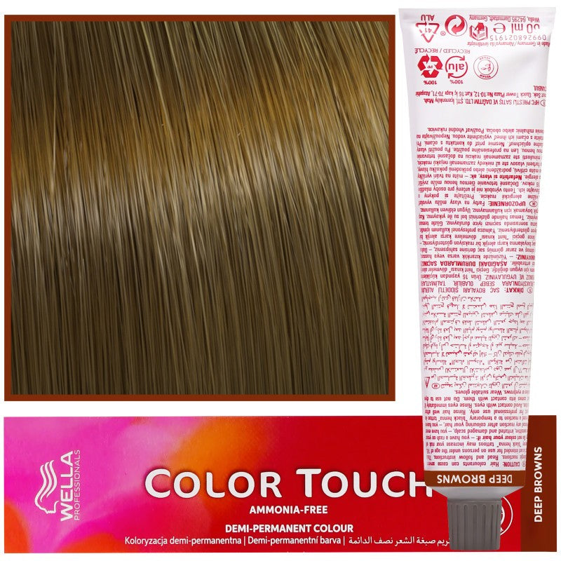 WELLA COLOR TOUCH Hiusväri 60 ml 7/71 Keskiruskea-Keskivaalea Tuhka