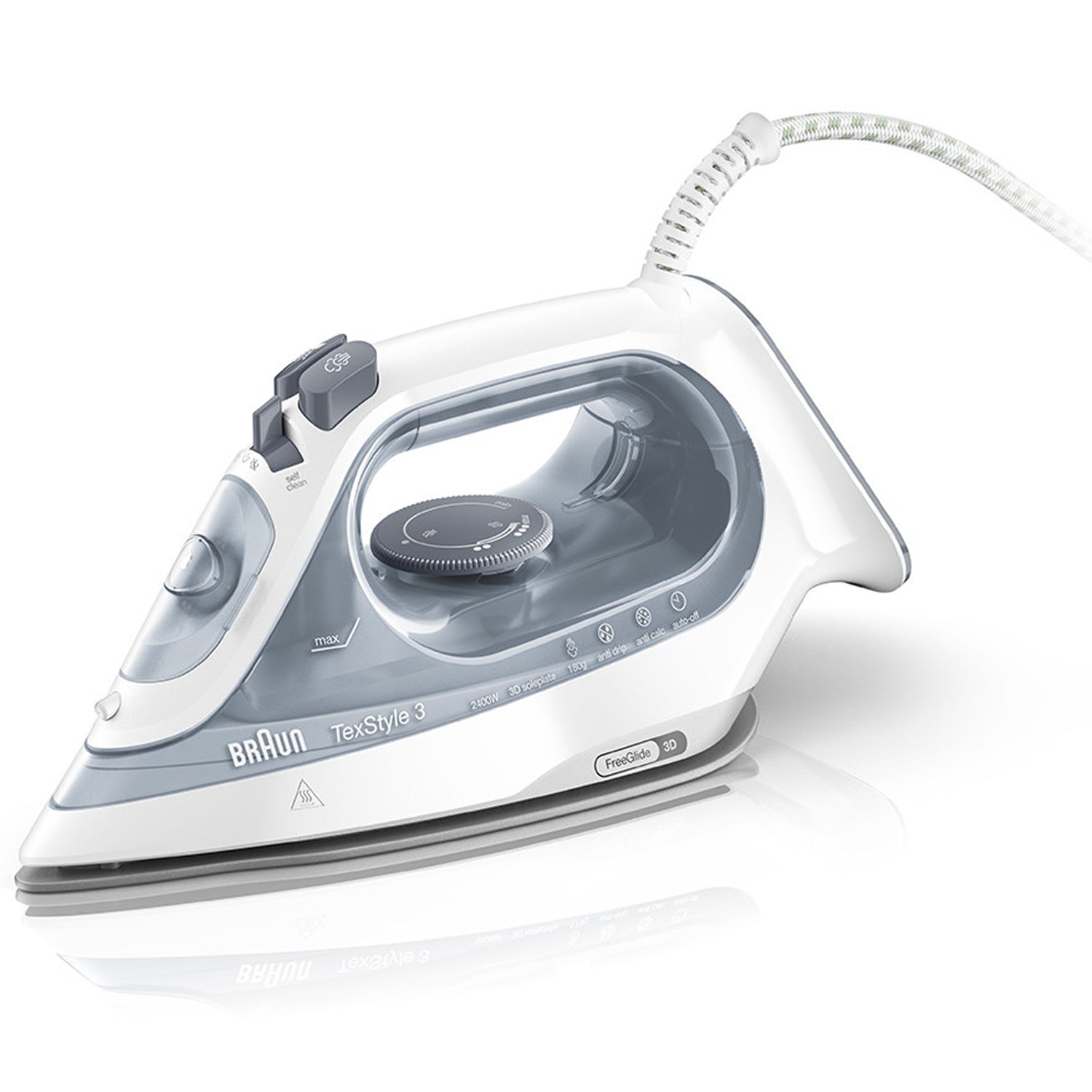Braun höyrysilitysrauta TexStyle 3 SI 3054 harmaa