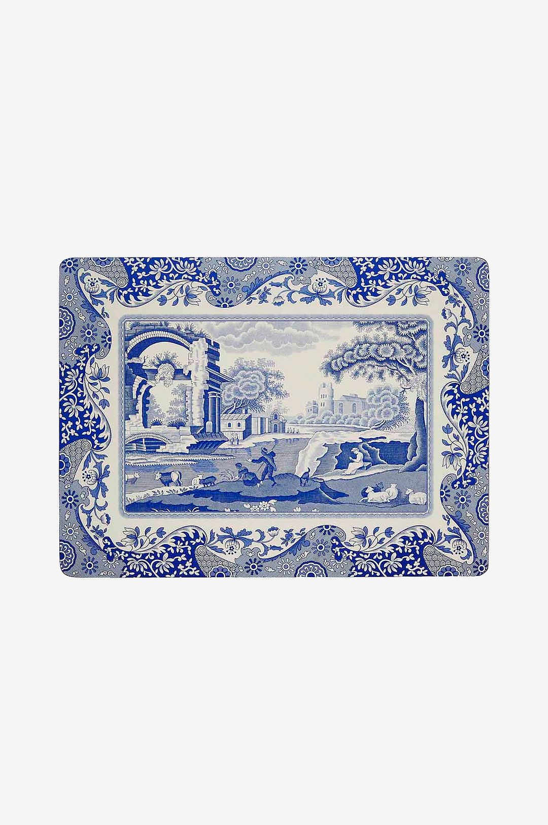 Blue Italian pöytätabletti sininen/valkoinen 4 kpl