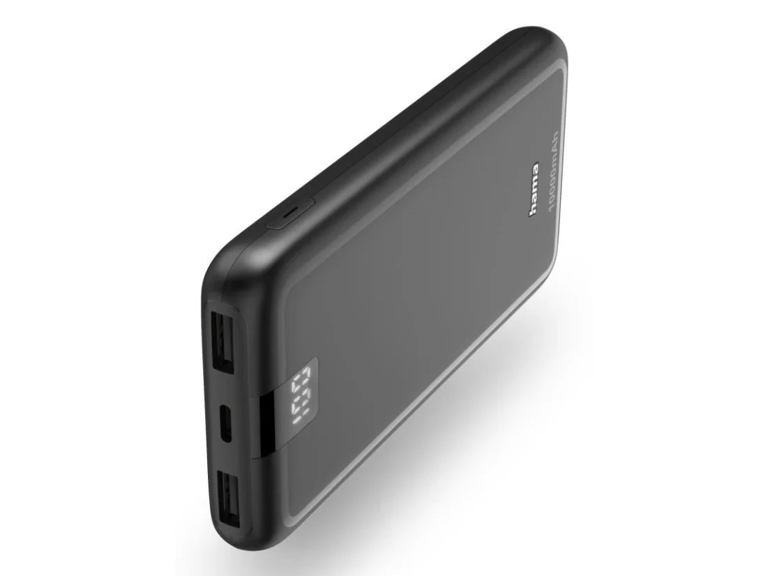Hama Performance 10 Power Pack 10000 mAh 3 Outputs: USB-C 2x USB-A Anthracite - 10000 mAh