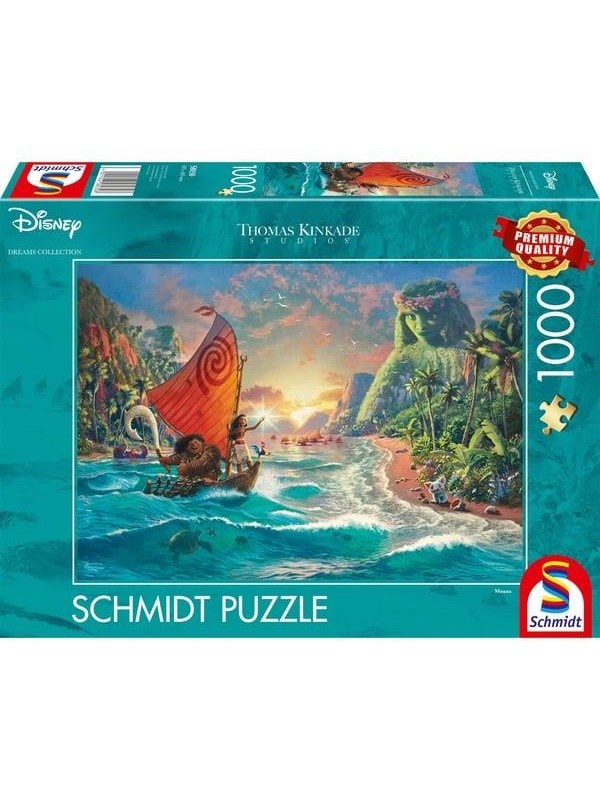 Schmidt Puzzle - Thomas Kinkade: Disney Vaiana Moana (1000 Pieces) Lattia