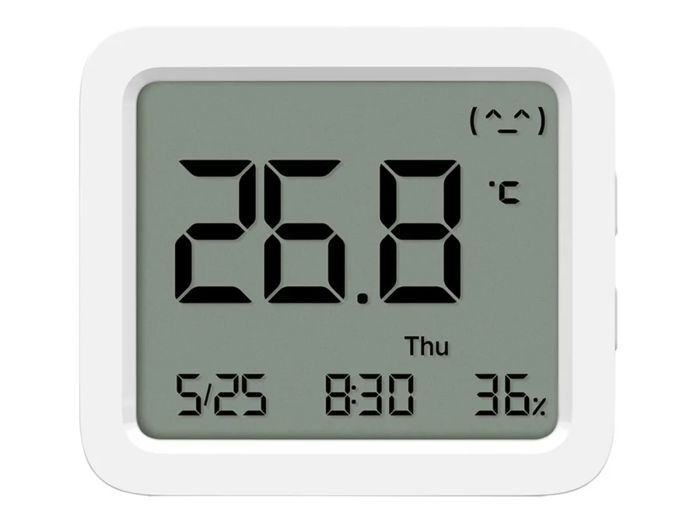 Xiaomi Smart lämpötila- ja kosteusmonitori 3 - Lämpötila- ja kosteusanturi - langaton - Bluetooth 5.0 LE