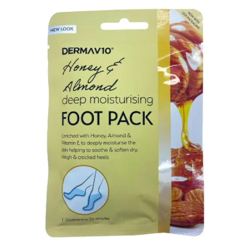 Derma V10 Honey & Almond Syväkosteuttava Jalkanaamio