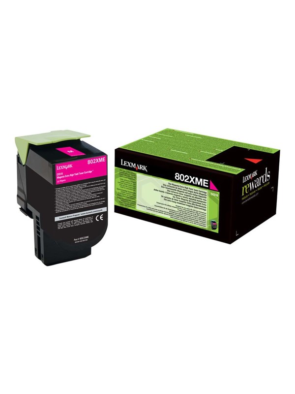 Lexmark Värikasetti magenta 4.000 sivua 80C2XME Vastaa: N/A