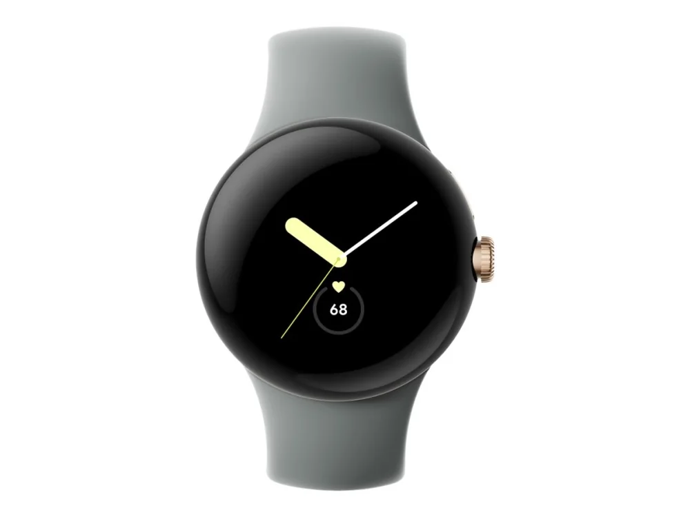 Google Pixel Watch LTE - Polished Hopea with Charcoal Band