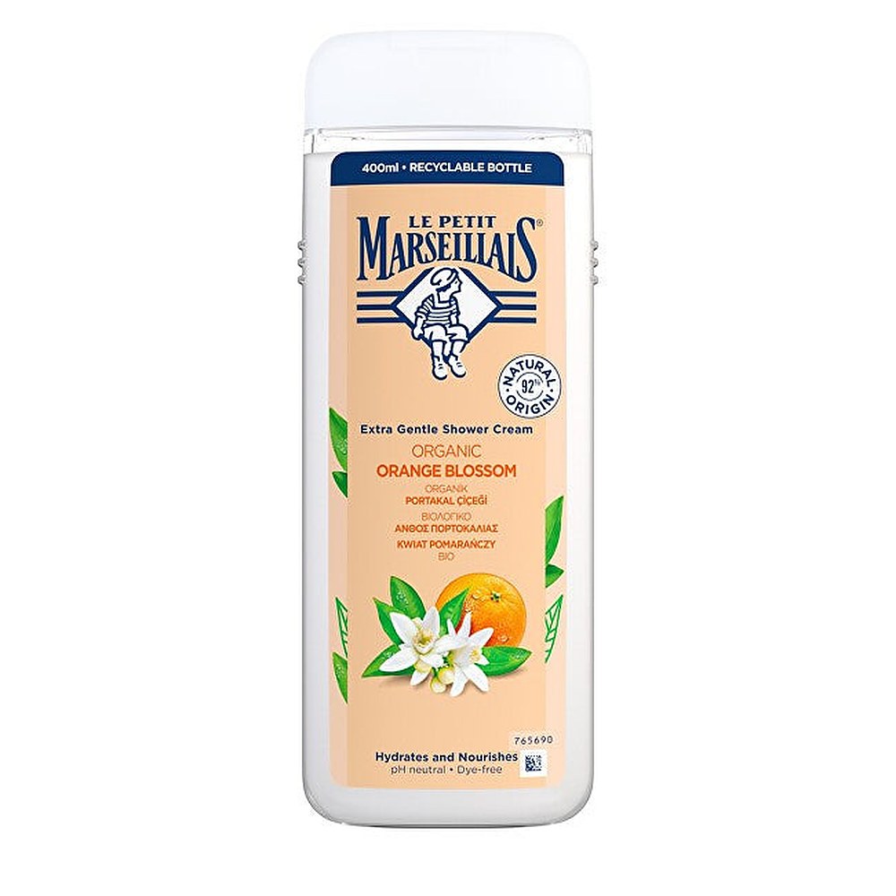 Le Petit Marseillais Luomu Orange Blossom -suihkugeeli voiteessa 400 ml