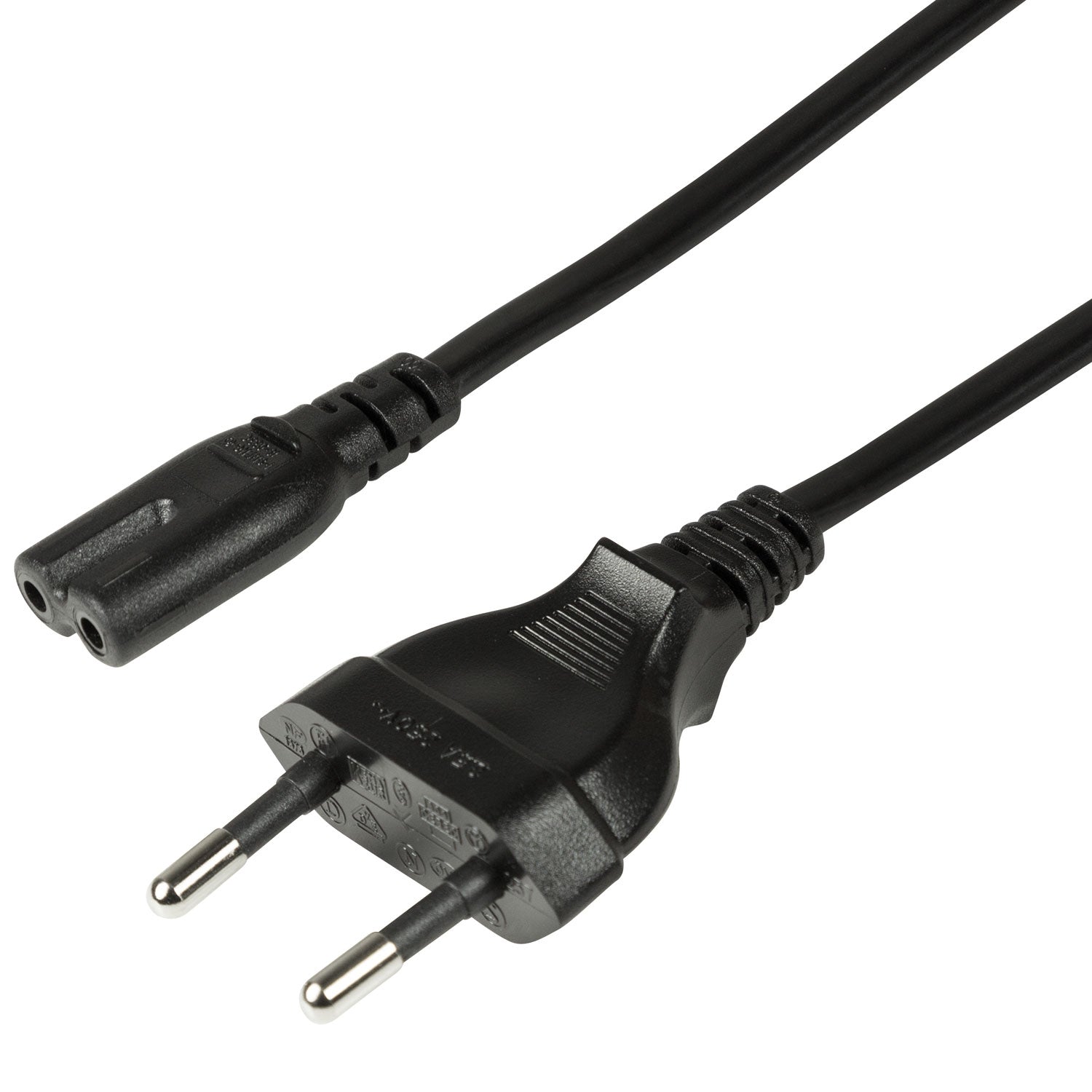 LogiLink Apparatkabel Euro - C7 Svart 3
