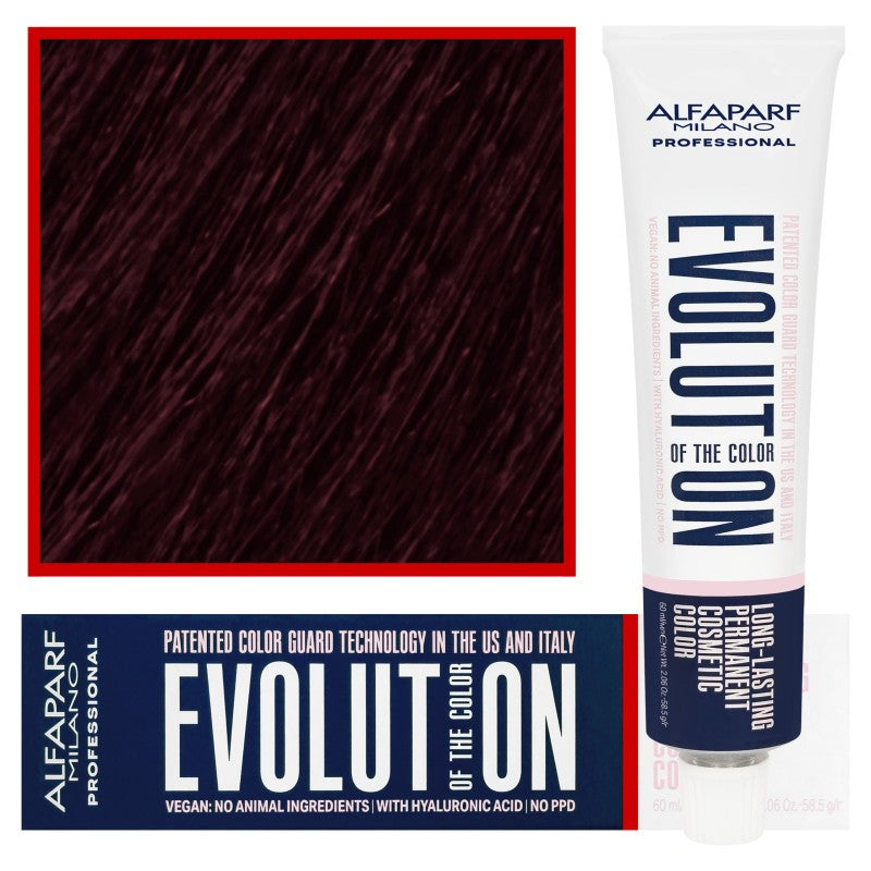 Hiusväri Alfaparf Evolution, 60ml 4,66l | Keskisyvä Intensiivinen Punaruskea