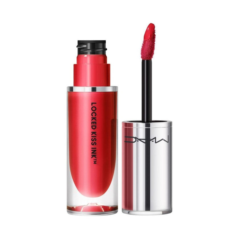 MAC Cosmetics Lukittu Kiss Ink 24H pitkäkestoinen matta nestemäinen huulipuna väri Ruby True 4 ml