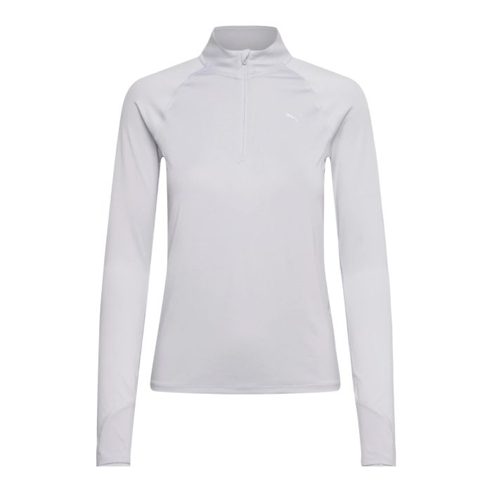 PUMA Run Velocity Cloudspun 1/4 Zip K. L Harmaa Naiset