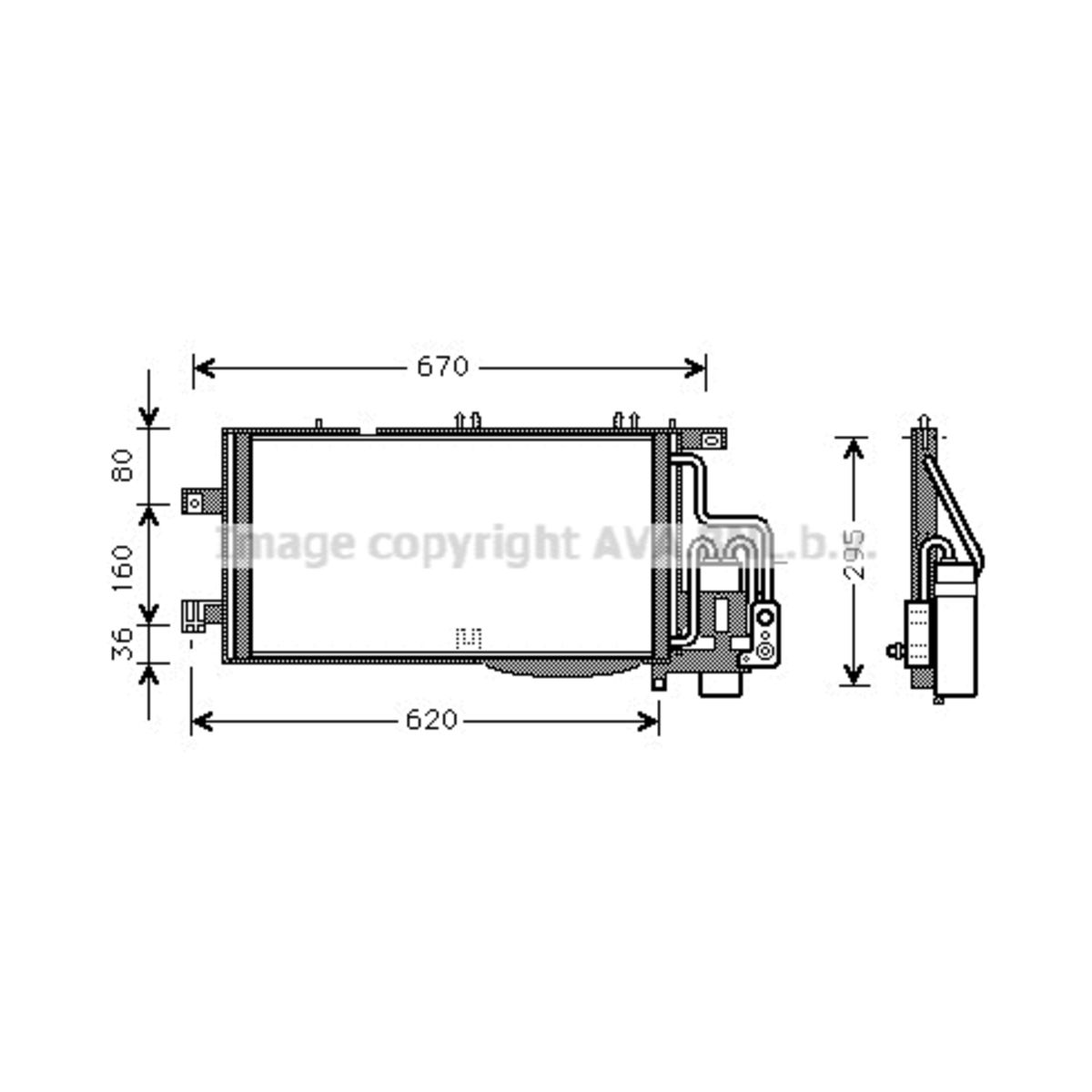 Lauhdutin, ilmastointilaite PRASCO OLA5310D