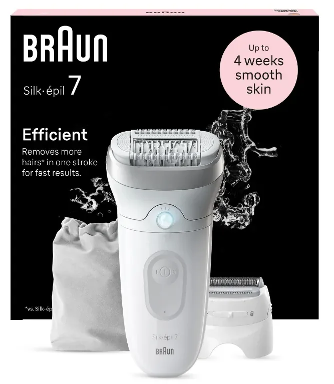 Braun Silk-épil 7 7-041 -epilaattori, harmaa, valkoinen