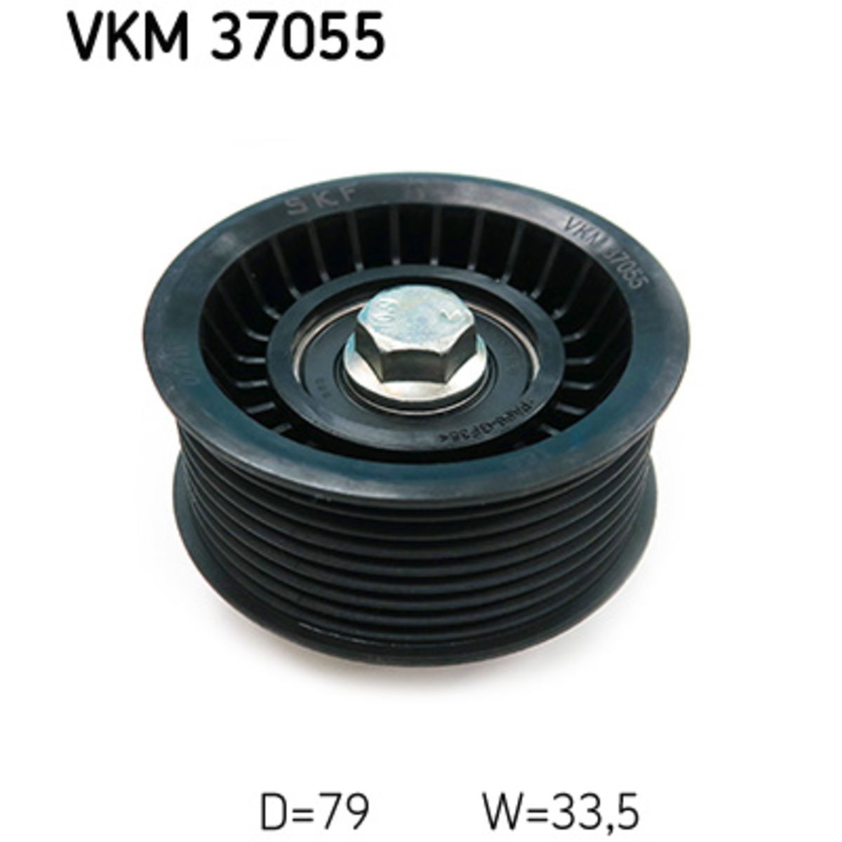 Ohjainrulla, moniurahihna SKF VKM 37055