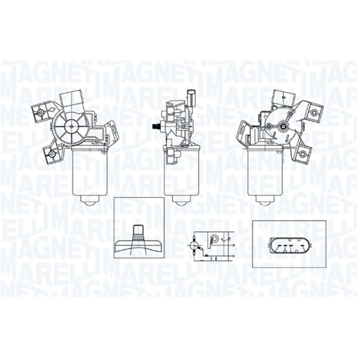 Pyyhkijän moottori MAGNETI MARELLI 064371200010