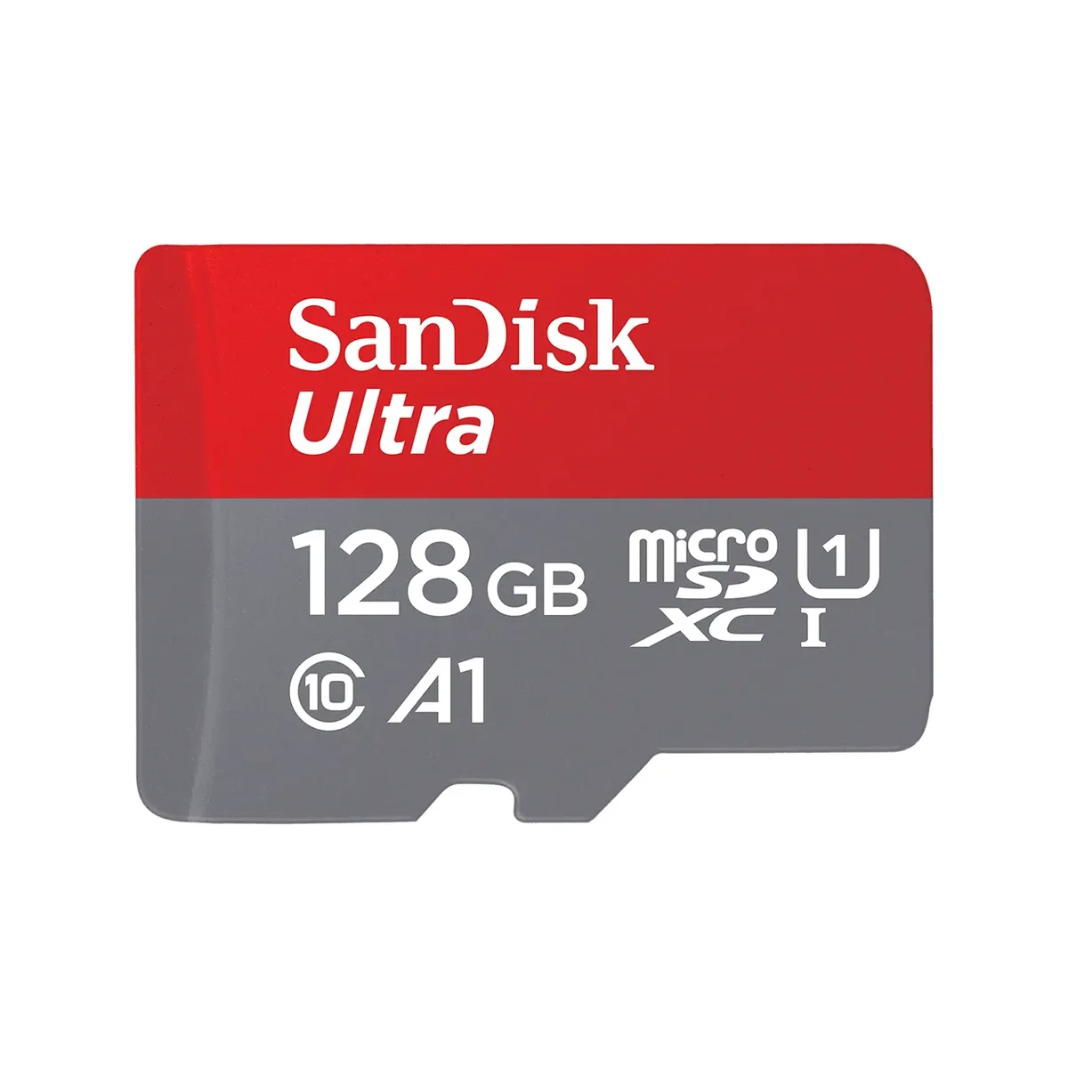 SanDisk Ultra 128 Gt MicroSDXC UHS-I V10 A1 -muistikortti + SD-adapteri
