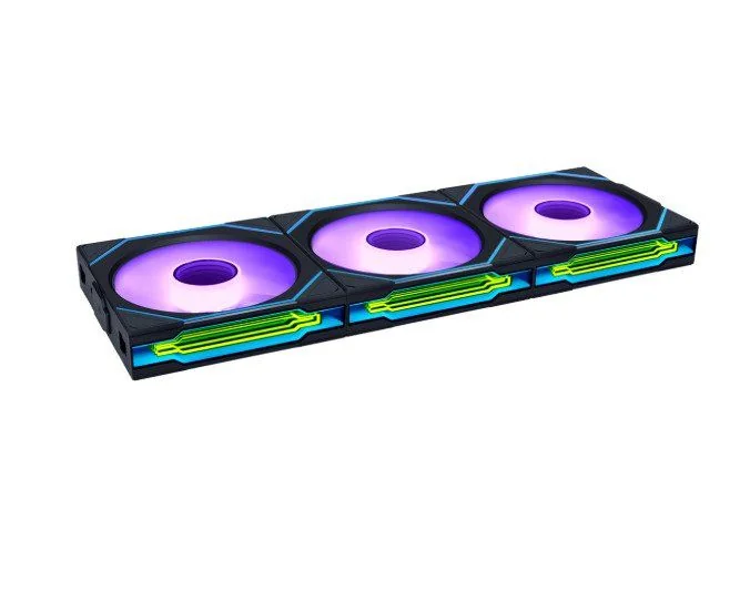 Lian Li UNI FAN SL-INF Langaton kotelotuuletin, ARGB, PWM - 3er-Pack, ohjaimella 120mm, musta