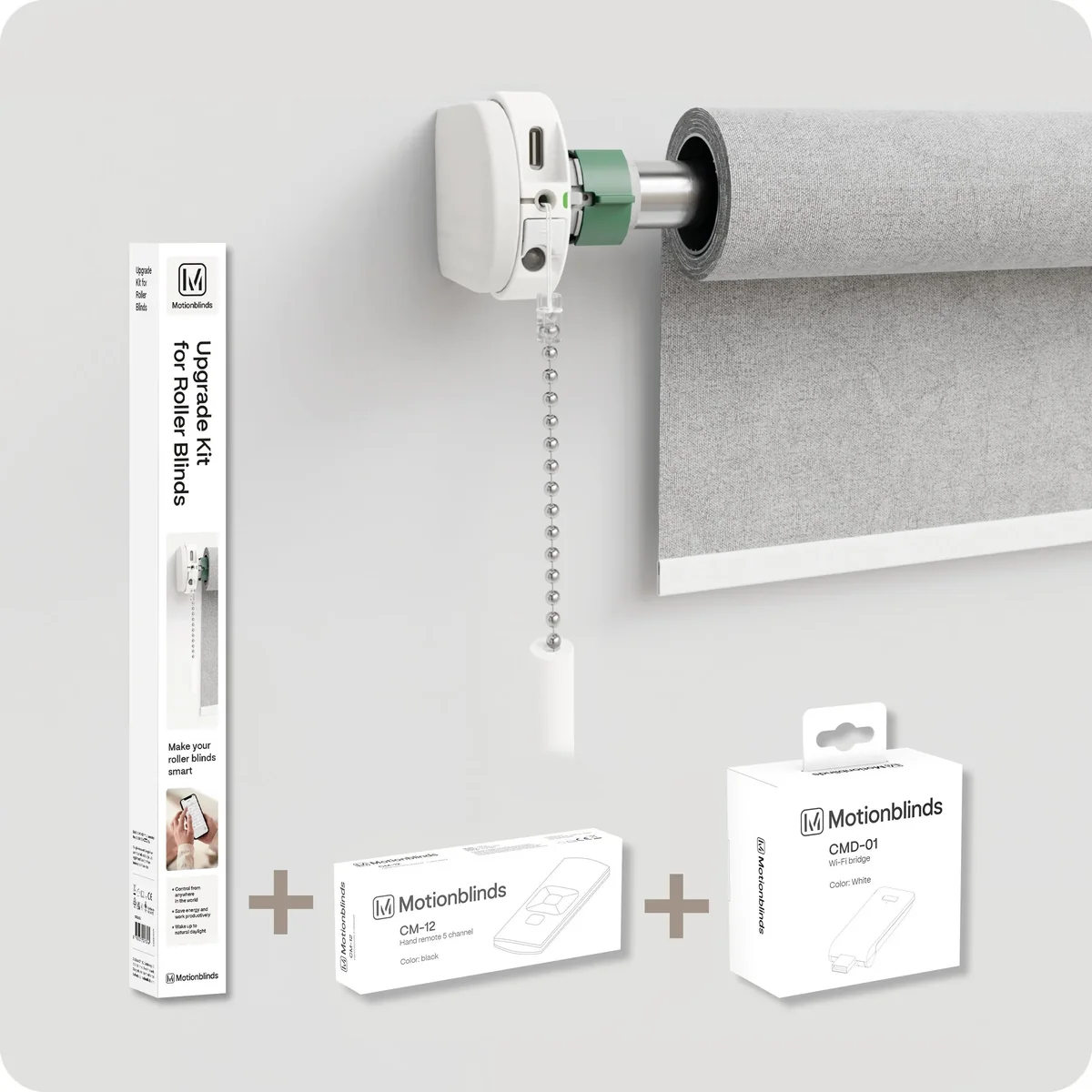 MotionBlinds Upgrade Kit starterkit (Upgrade Kit for roller blinds + bridge + 1C remote)