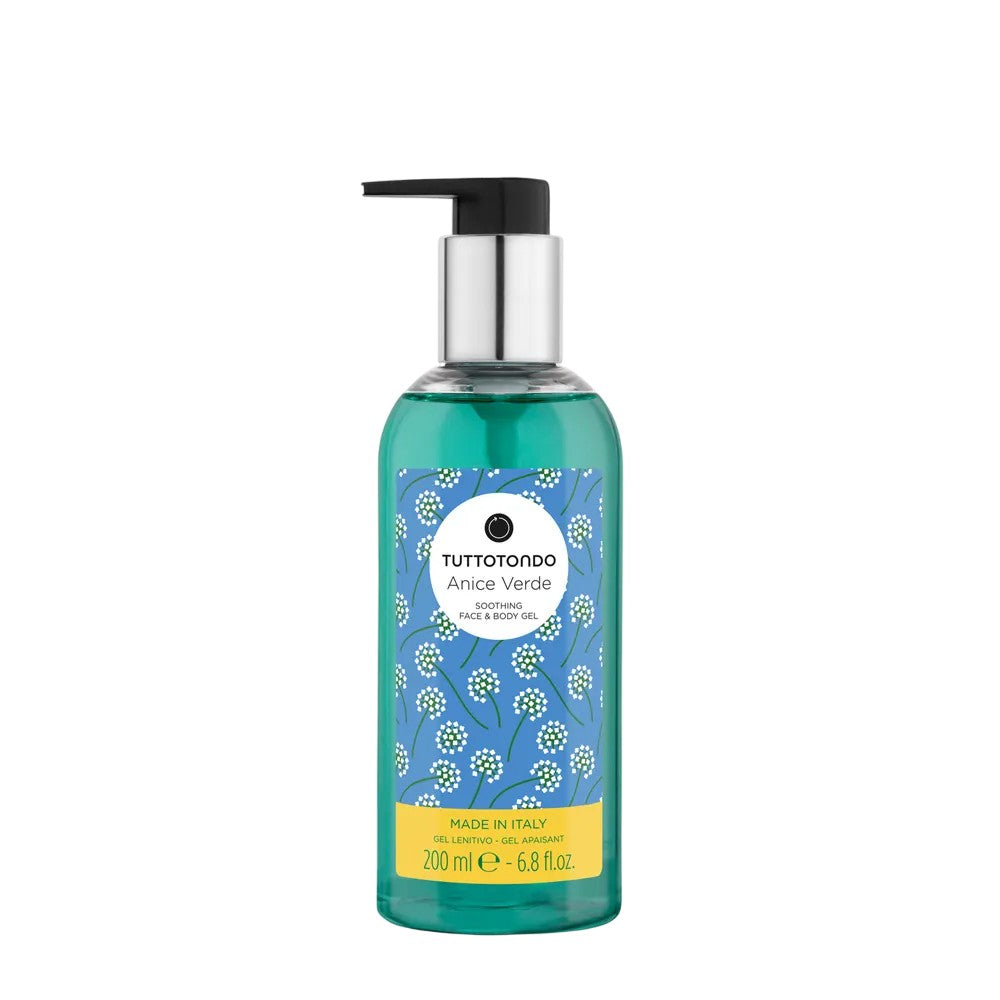 Tuttotondo Anice Verde Rauhoittava Geeli Kasvoille ja Keholle 200 ml — Rauhoittava Geeli