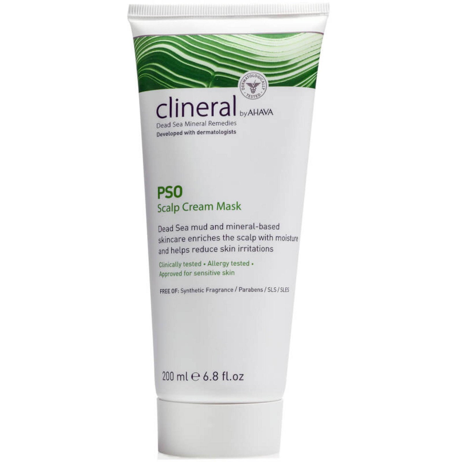 Ahava Clineral Pso, Anti-Irritazione, Dopo Doccia, Maschera Crema, Cuoio Capelluto, 200 ml
