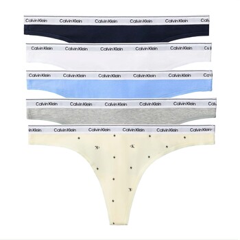 Calvin Klein Underwear Stringit laivastonsininen / vaaleansininen / pastellinkeltainen / harmaa / valkoinen