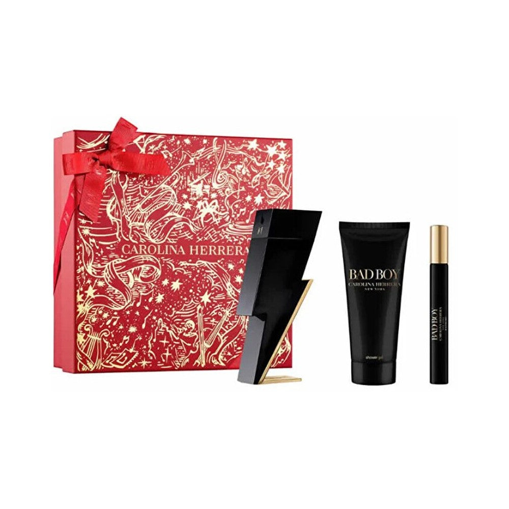 Carolina herrera Bad Boy - EDT 100 ml + geelisuihke 100 ml + EDT 10 ml