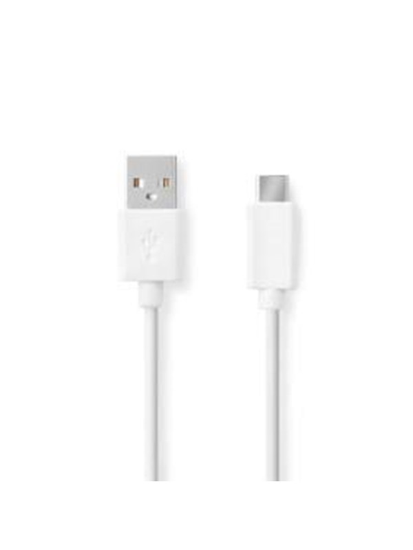 Nedis USB kaapeli | USB 2.0 | USB-A Uros | USB-CTM Uros | 15 W | 480 Mbps | Niklattu | 1.00 m | Pyöreä | PVC | Musta | Laatikko
