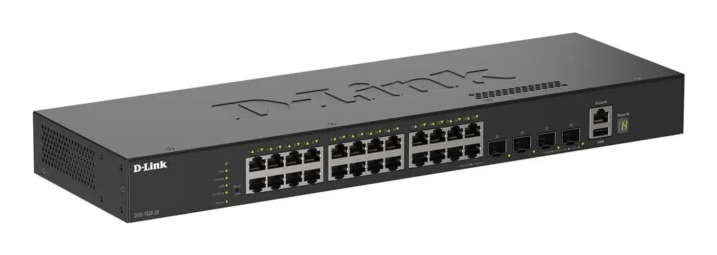 D-Link SmartPro DGS-1530-28 - switch - 28 ports - smart - rack-mountable