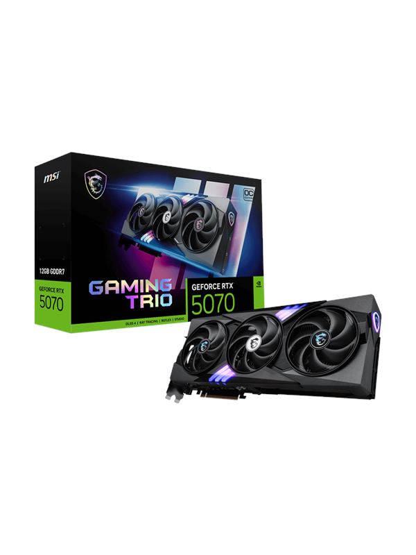 MSI GeForce RTX 5070 GAMING TRIO OC - 12GB GDDR7 RAM - Näytönohjaimet