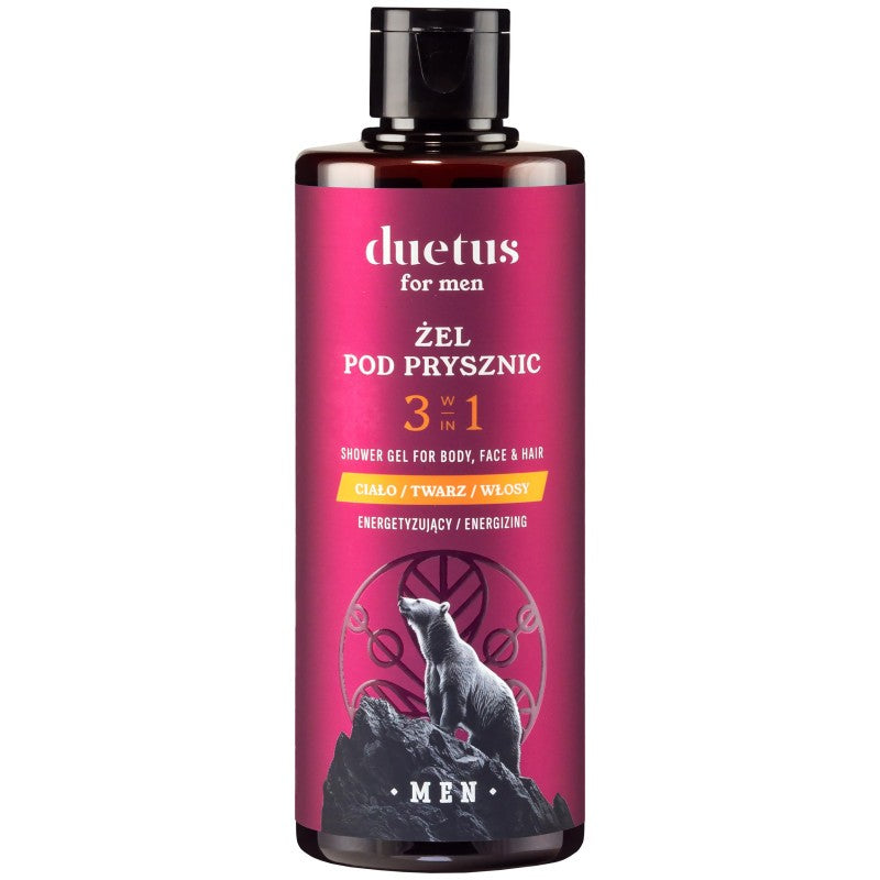 Duetus miehille energisoiva suihkugeeli 3in1 300 ml
